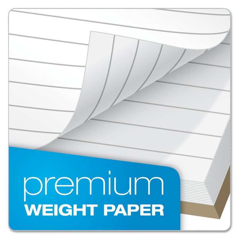 Ampad Gold Fibre Classic Series Personal Notebook, Page and Date Headings with Pocket Cover, Medium Ruling, 100 Sheets (20-801R),White,7" x 5" - Image 4
